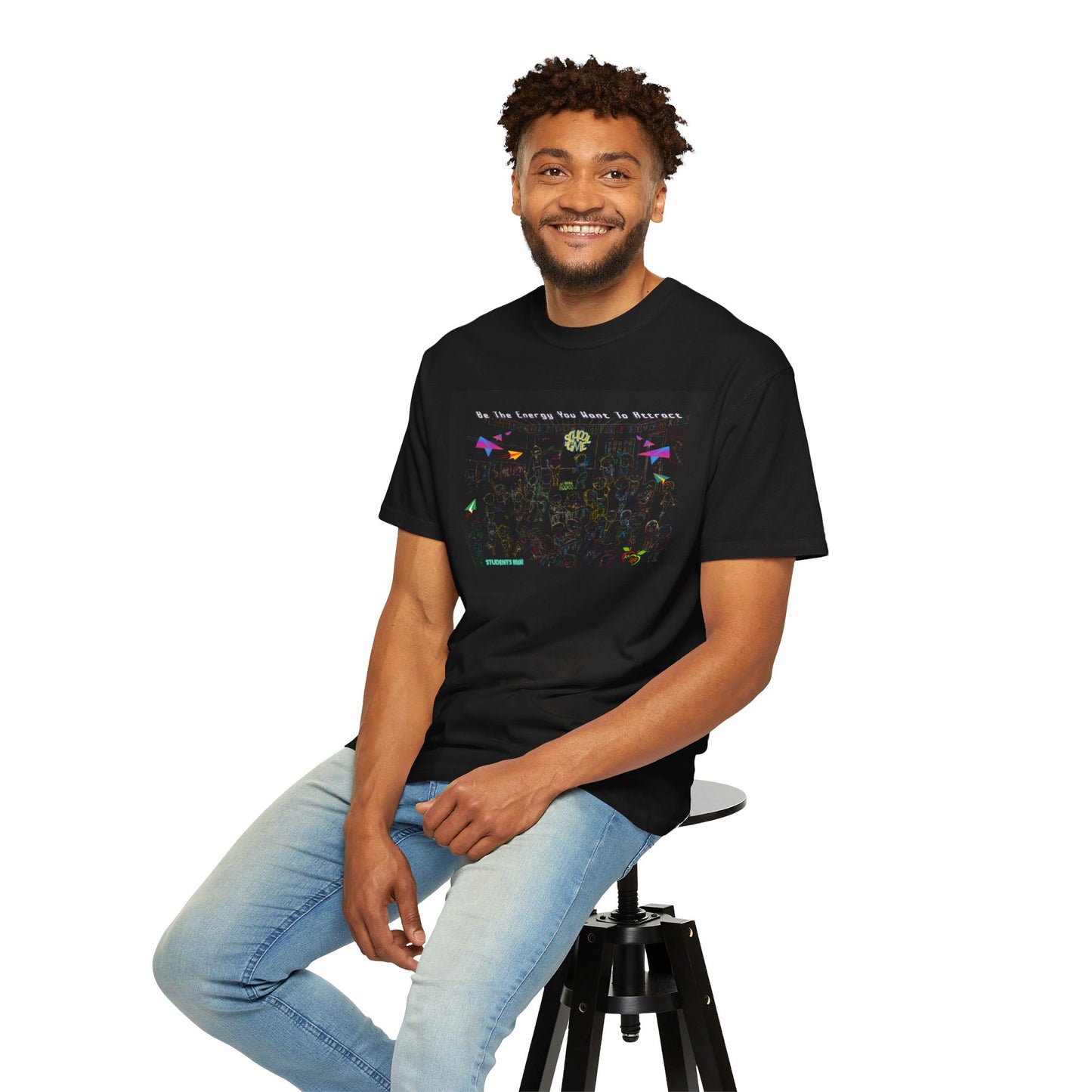 Back To "School Vibes" Comfort Colors T-Shirt With Designs