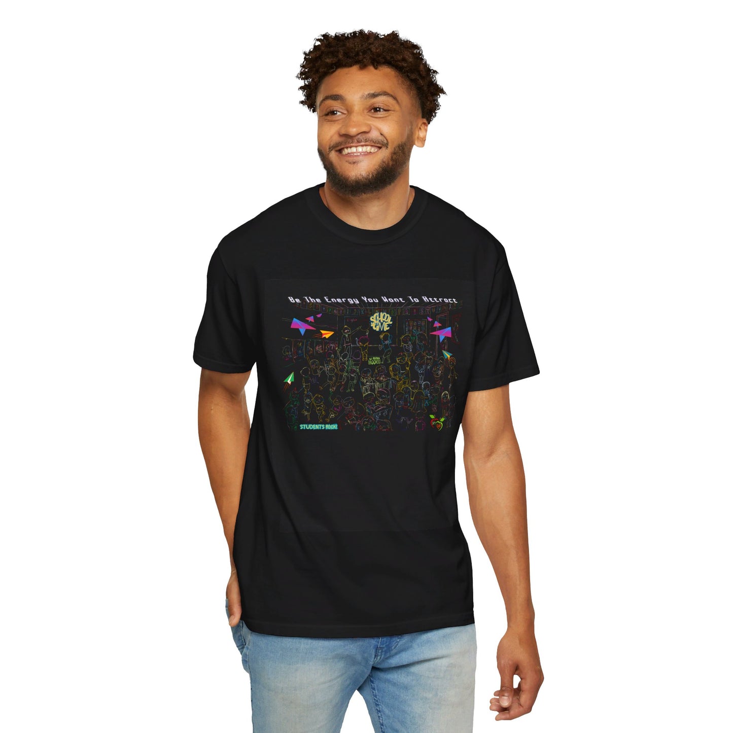 Back To "School Vibes" Comfort Colors T-Shirt With Designs