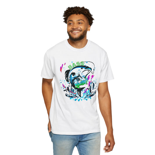 Bass Splash! Comfort Colors T-Shirt With Design