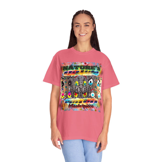 Nature's Masterpiece Elephants Vibrant Comfort Colors T-shirt