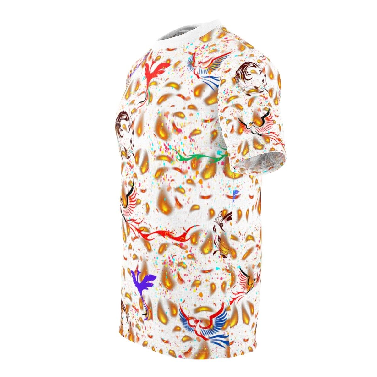 Brilliant Eye-Catching Phoenix "All Over Print" Unisex Cut & Sew T-Shirt