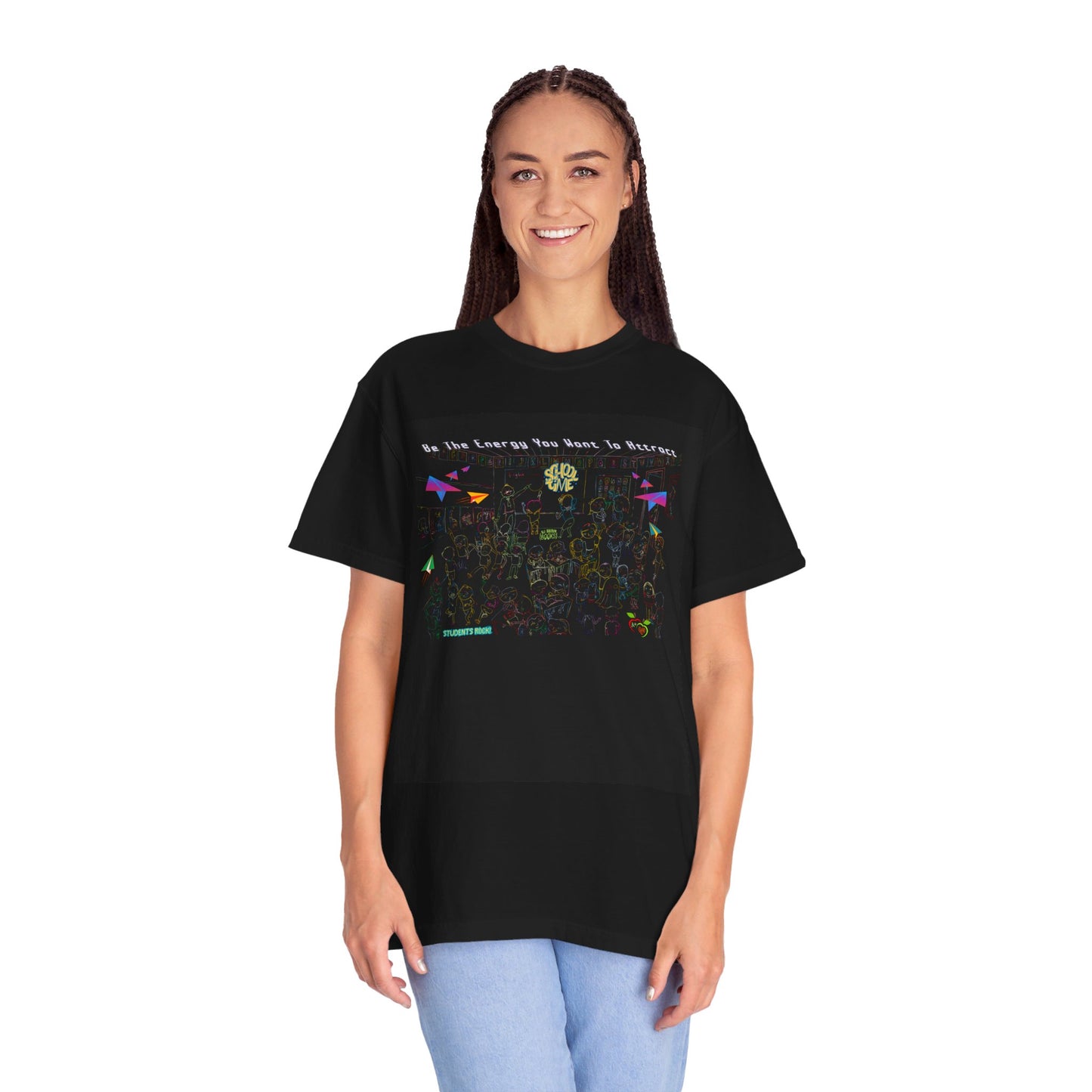 Back To "School Vibes" Comfort Colors T-Shirt With Designs