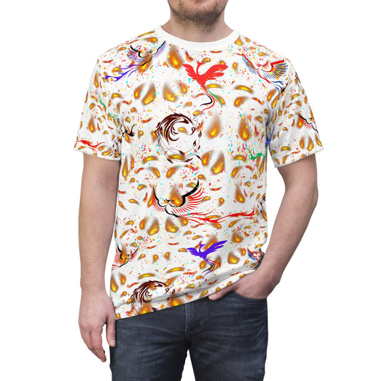 Brilliant Eye-Catching Phoenix "All Over Print" Unisex Cut & Sew T-Shirt