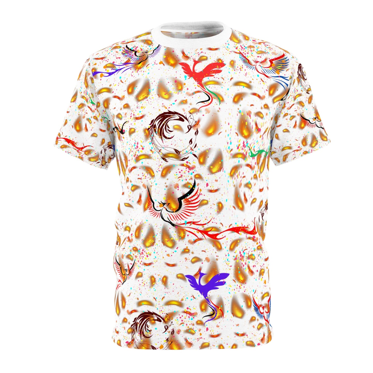 Brilliant Eye-Catching Phoenix "All Over Print" Unisex Cut & Sew T-Shirt