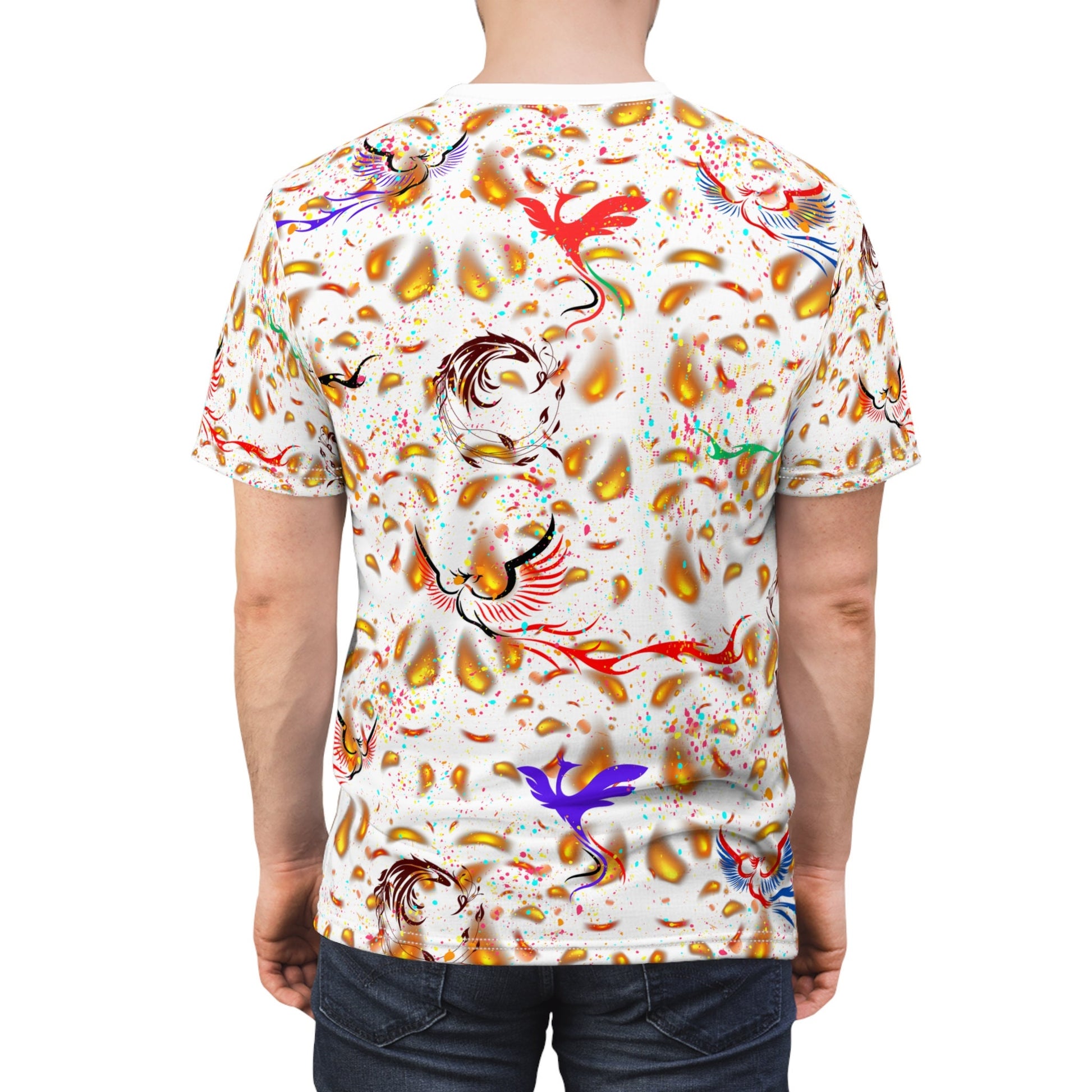 Brilliant Eye-Catching Phoenix "All Over Print" Unisex Cut & Sew T-Shirt