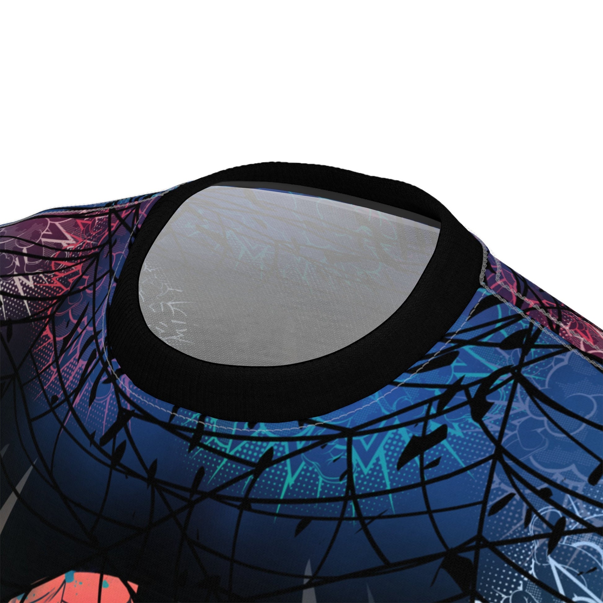 Colorful Spiderman-Venom Theme "All Over Print" Unisex Cut & Sew T-Shirt